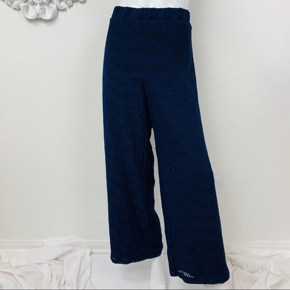 Chico’s / Palazzo Crochet Blue Black - Picture 5 of 7